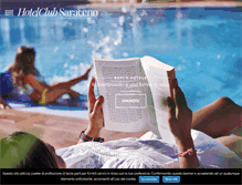 Tablet Screenshot of hotelclubsaraceno.com